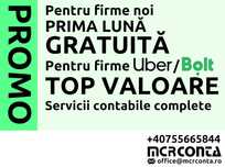 Servicii contabile complete! Promo firme noi si Bolt/Uber!
