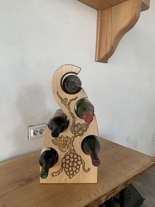 Rafturi/Suporturi sticle din lemn masiv