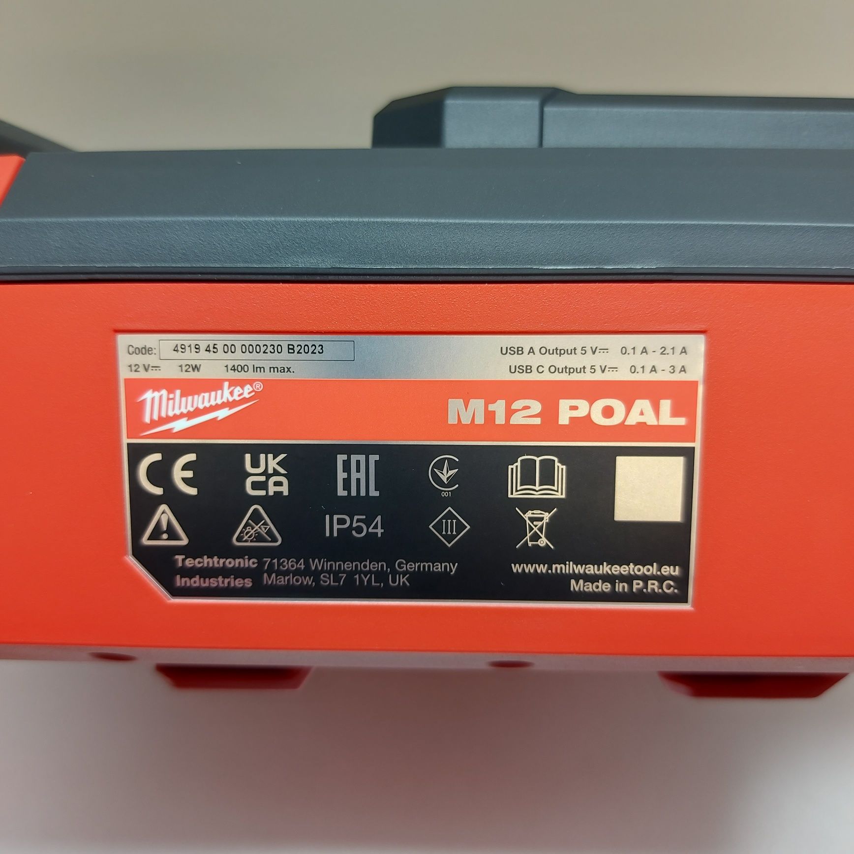 ПРОМОЦИЯ.Led работна лампа Milwaukee M12 POAL-0
