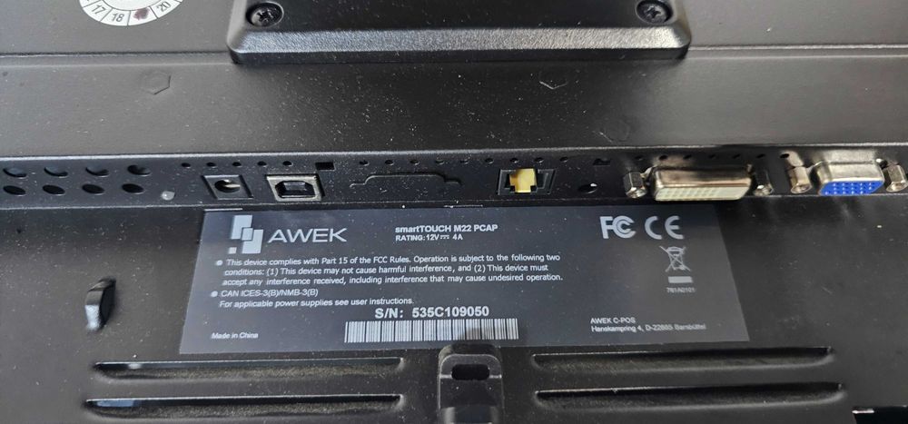 Monitor touchscreen  22 ,56cm