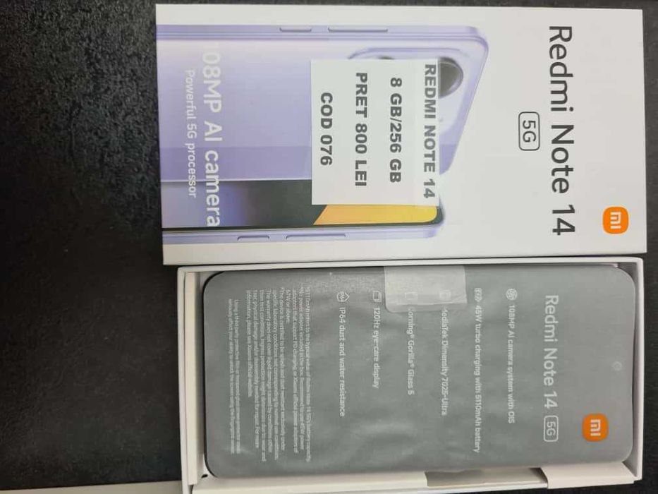 Redmi Note 14 5G Nou ! CATA Amanet Luica