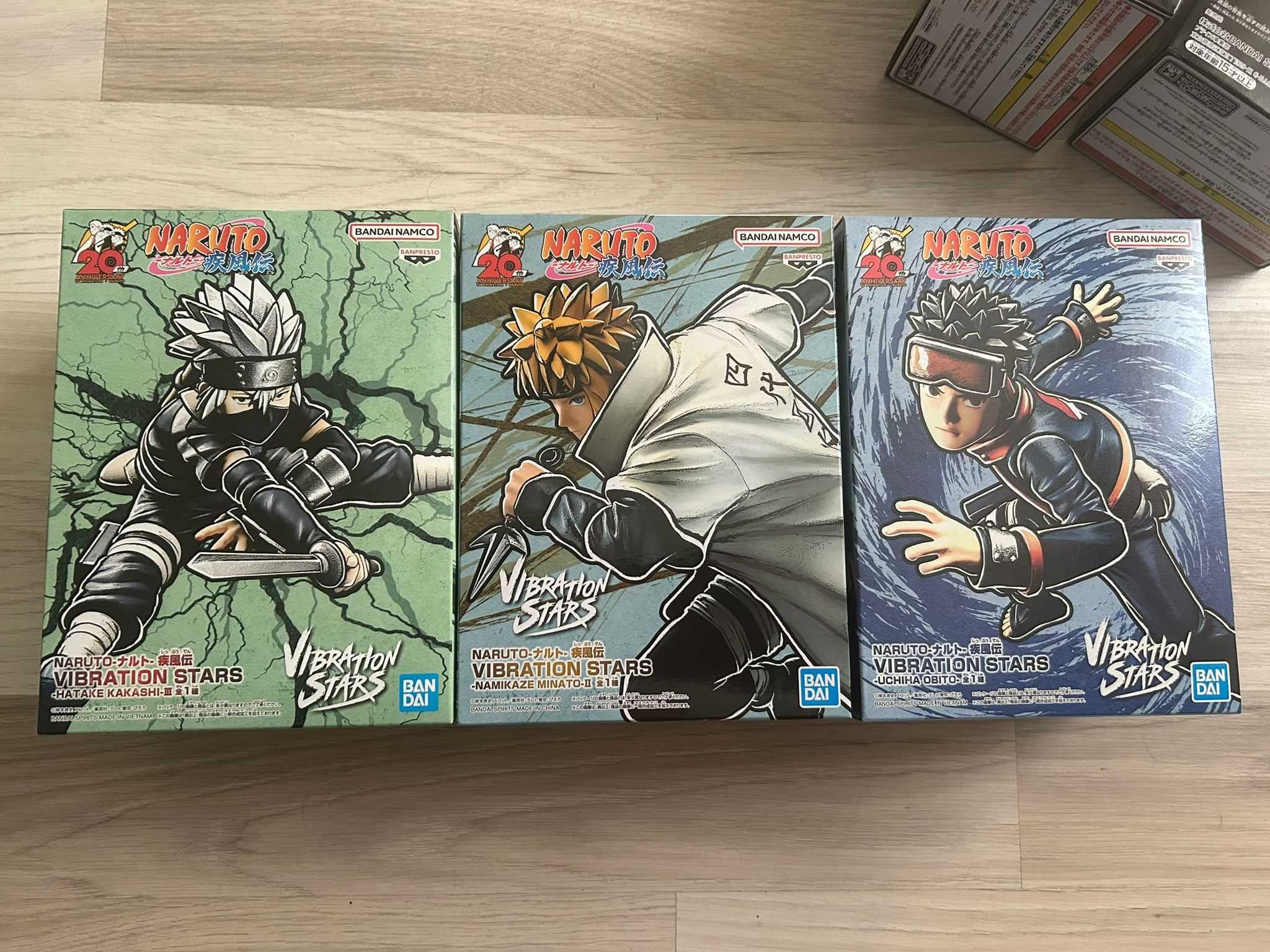 Figurine Naruto Originale ( Kakashi, Minato, Obito)  sigilate