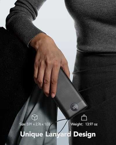 Новa Бърза Power Bank 20000mAh с 4 вградени кабела LCD дисплей Батерия