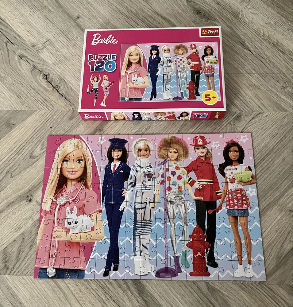 Jucarii/ 2 puzzel uri Castorland/balerine si Trefl/barbie 5 ani +