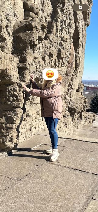 Куртка зимняя кофейного цвета
