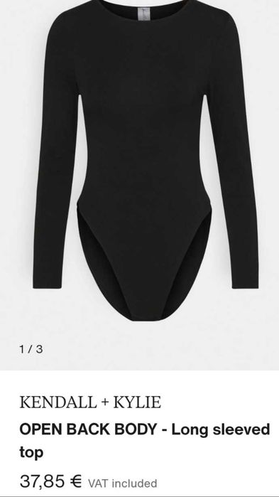 Kendall & Kylie ново боди high leg, с изрязан гръб, два цвята