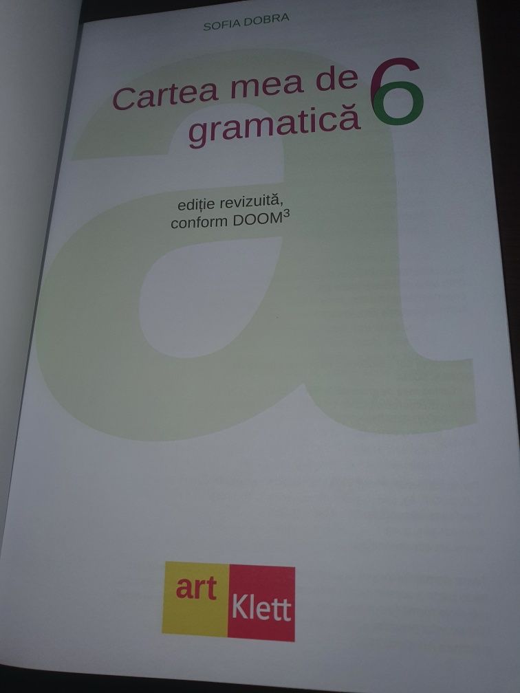 Cartea mea de gramatică cl a 6-a