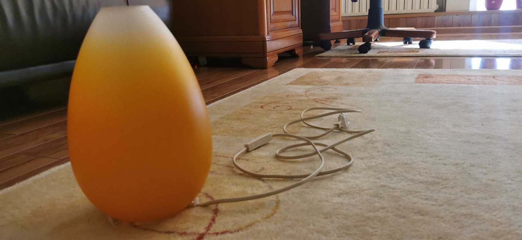 Set format din lampadar, veioza si aplica plafon - culoare: portocaliu