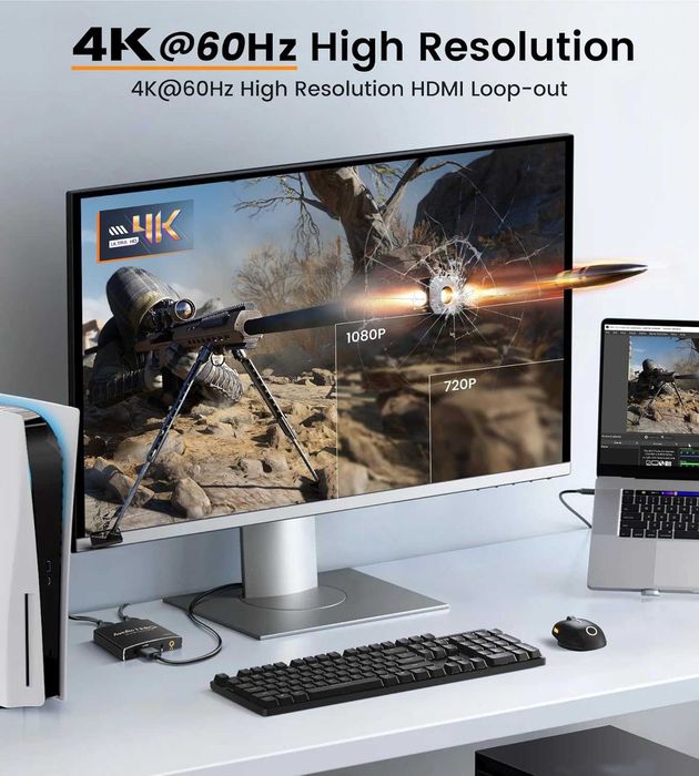 Placă captură audio video HDMI,avedio links,USB CA 3.0 4K-60Hz 60FPS