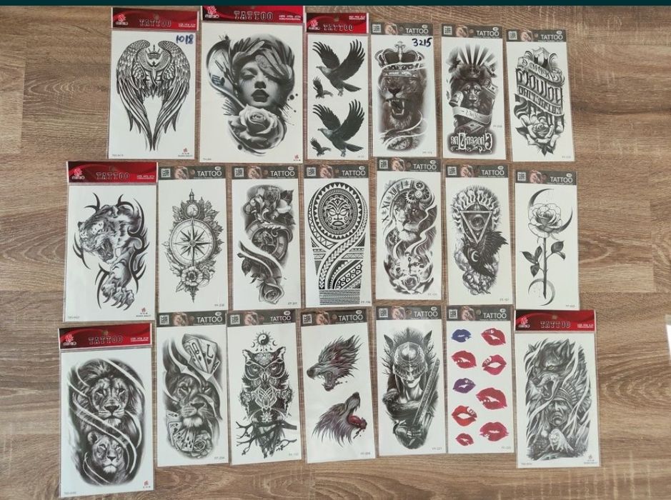 Tatuaje temporare , tatuaje aplicate rapidă cu apa , preț pe bucata