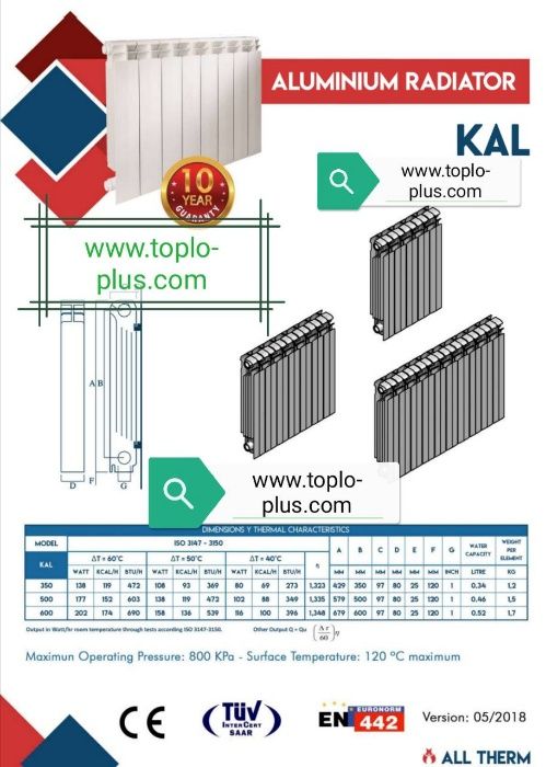 Алуминиеви радиатори Н600 Топ цена