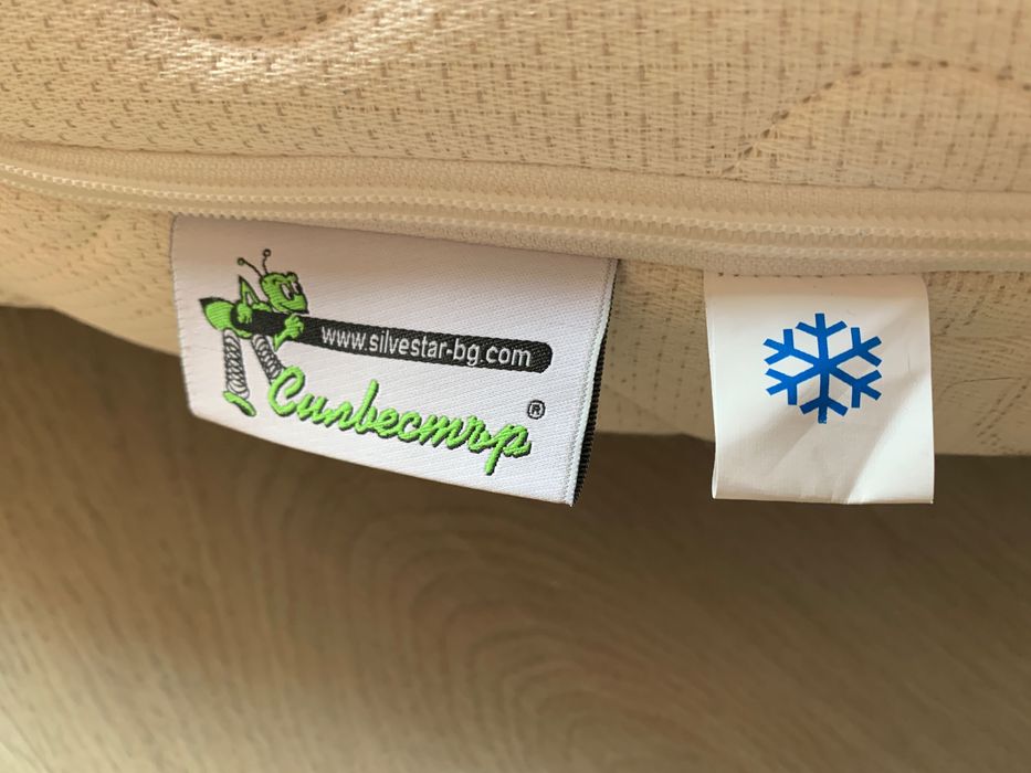 Ортопедичен бебешки матрак с кокос, вълна и памук. 70х140х12см.