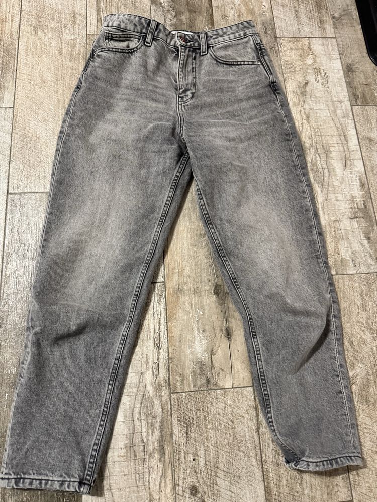 ZARA сиви дънки byfriend