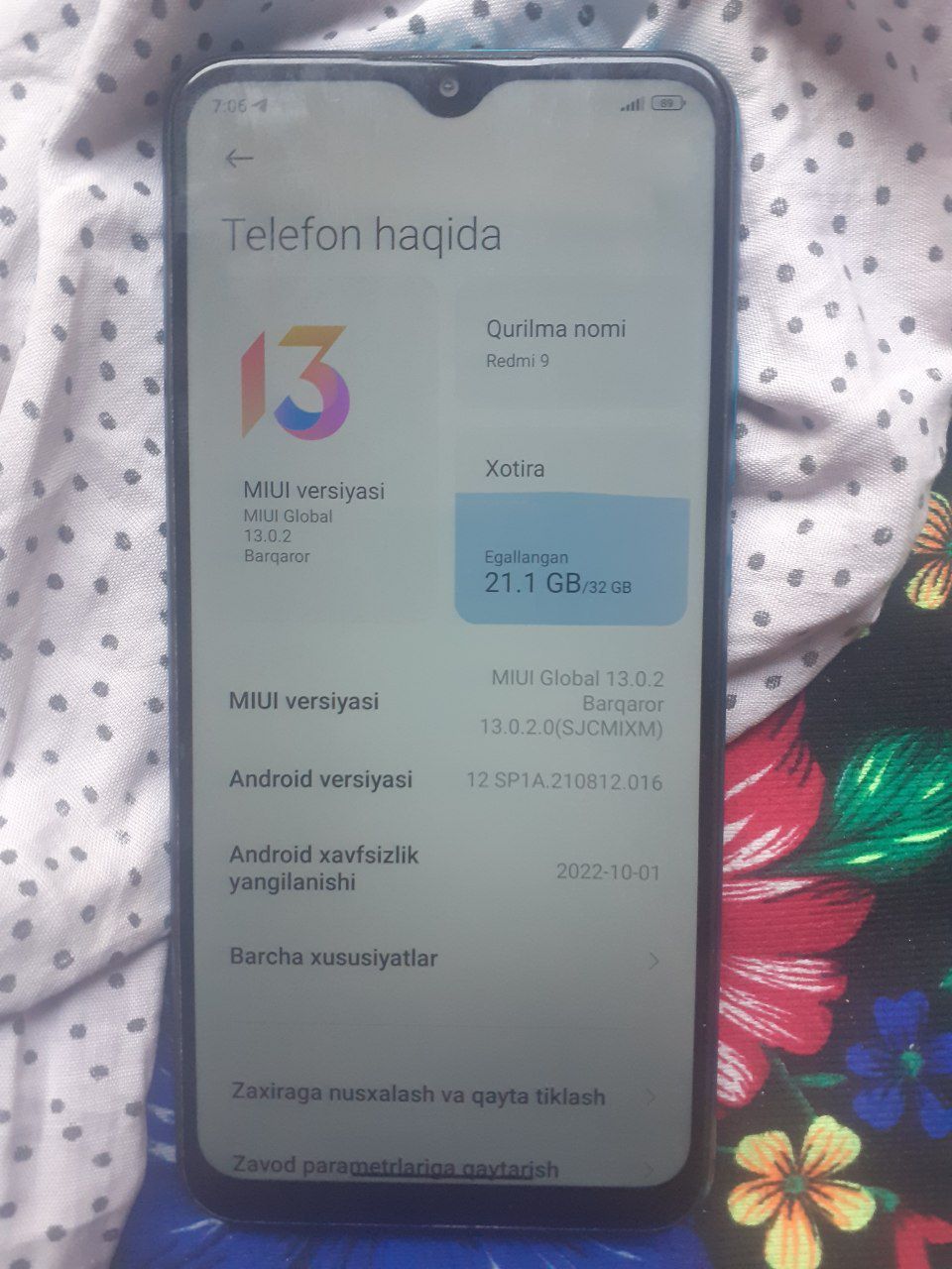 Redmi 9 xotira32 ayib yoq obment bor