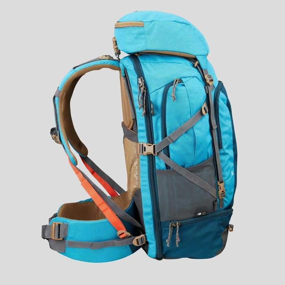 Рюкзак туристический 60 л FORCLAZ (Deuter), с сумкой, дождевиком