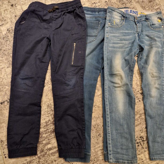 Дънки и карго панталон 158 и ризи