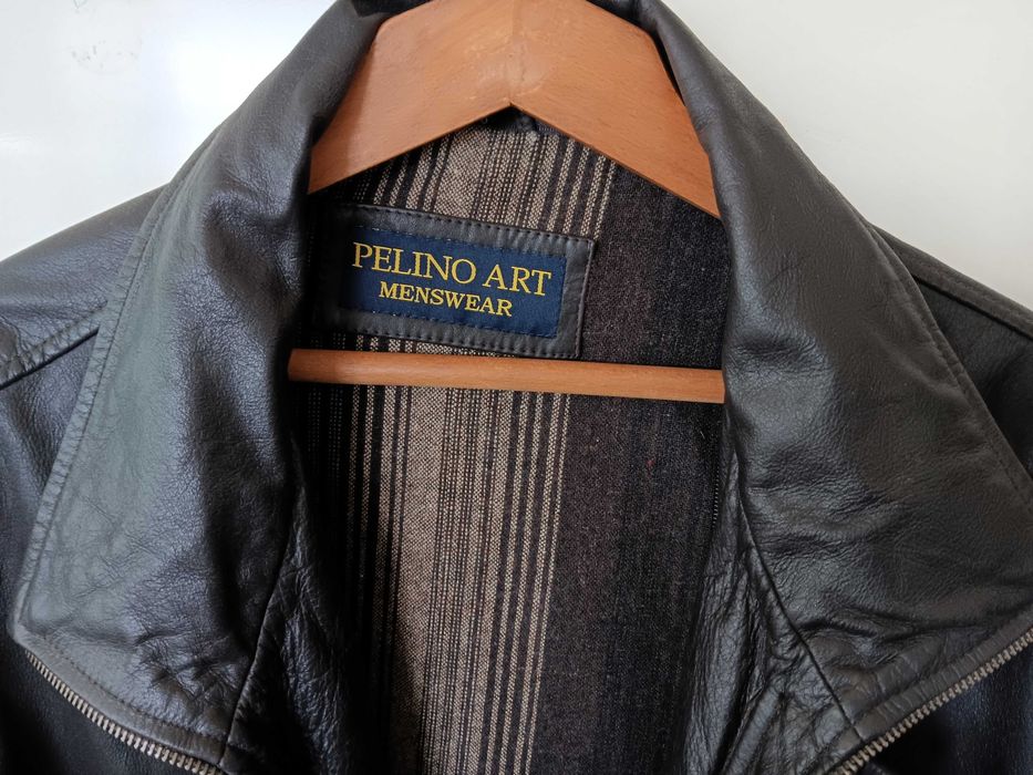 Мъжка шуба ест. кожа