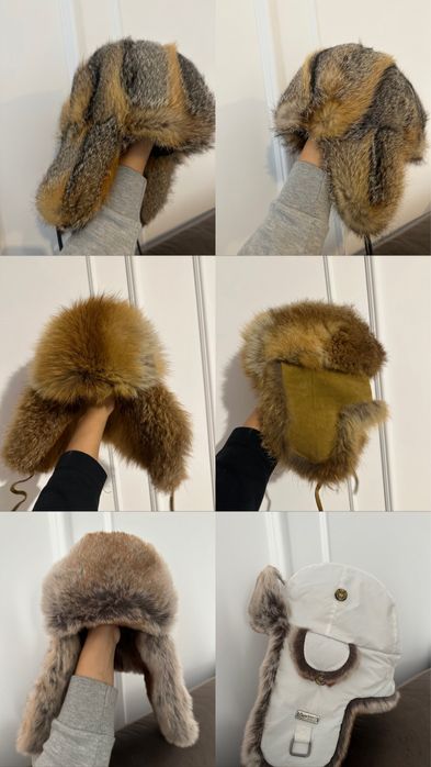 Caciuli din blana naturala