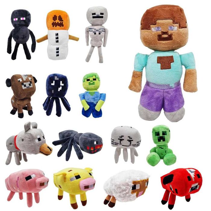 Плюшени играчки Майнкрафт, Различни видове