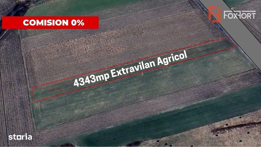 COMISION 0% Teren extravilan agricol, Utvin - 4343 mp
