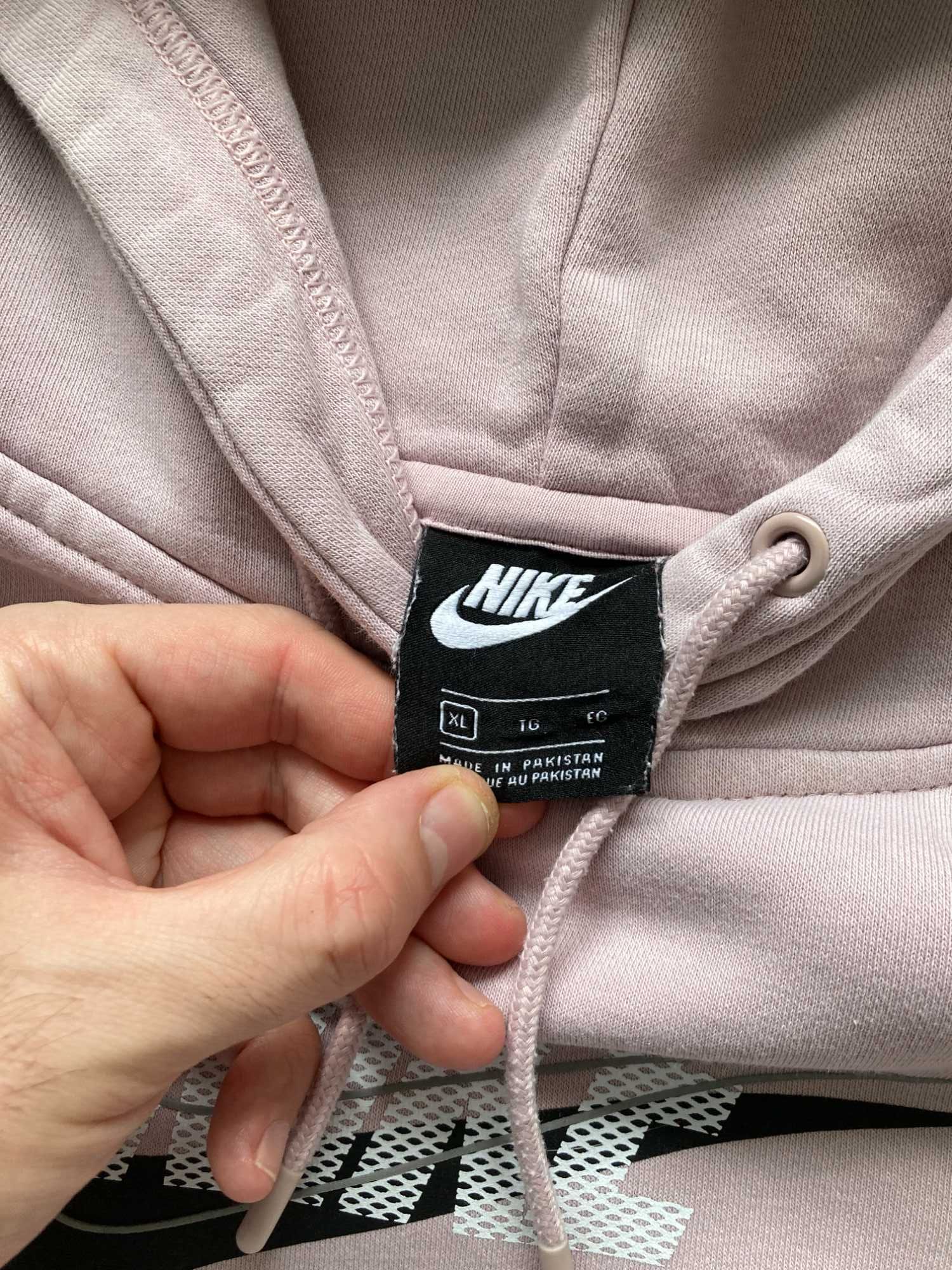 Найк Nike Dusty Pink fleece hoody женски суичър суитчър размер XL