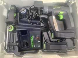 Festool CXS /10,V/сет три сменяеми глави,2 бат.,зарядно в куфар