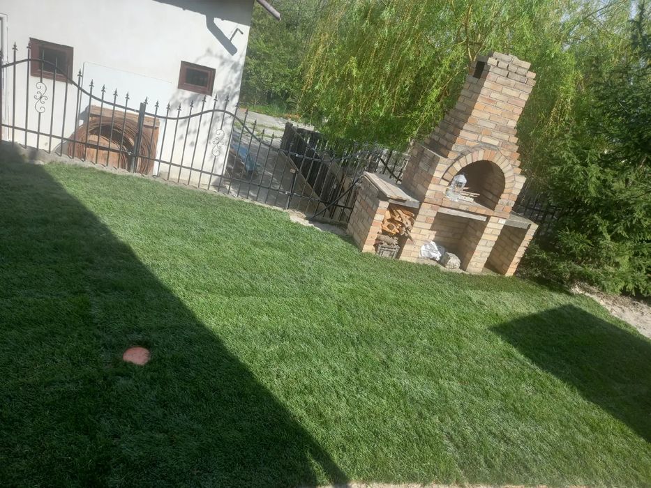 Piatra naturala de munte și Gazon rulou natural