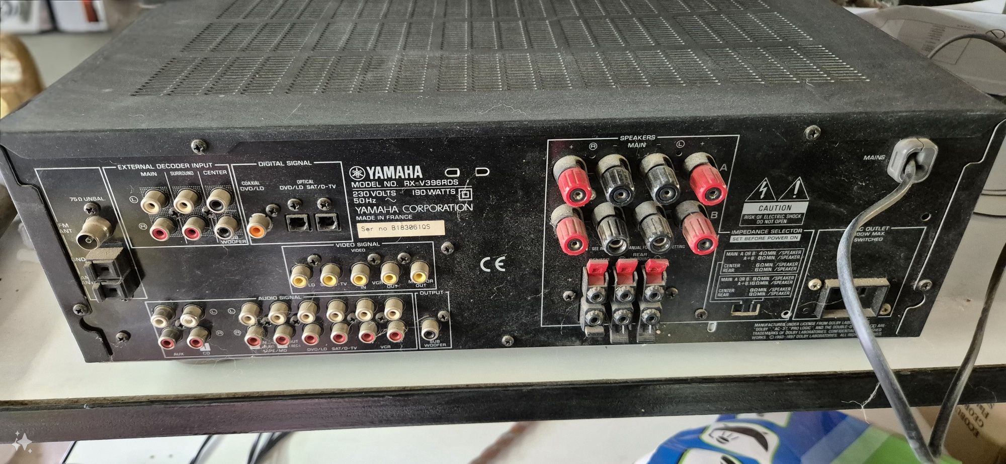 Усилвател Yamaha RX-V396RDS