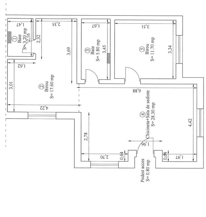 Inchiriez Urseni Mosnita Noua casa parter 2 dormitoare 2 bai