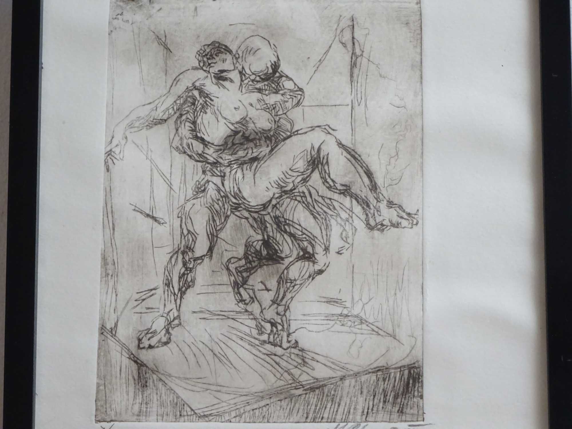 Gravura veche, Marcel Chirnoaga, ’Vis’, deosebita