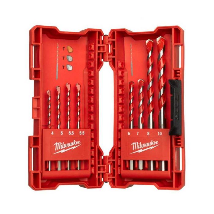 Комплект свредла за бетон Milwaukee 8 бр.,90-150 мм