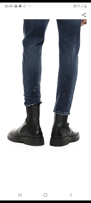 Gheta Zara din piele model Rick Owens ,marimea 40