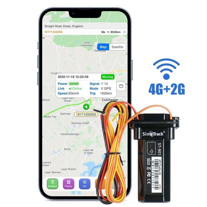 GPS тракер SinoTrack PRO ST-901L – за автомобил, мотор и ел. велосипед