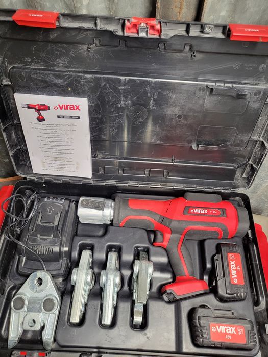 Presa  Virax P25+ folosita 1 singura zi 2bateri 5bacuri:V15-18-22-25