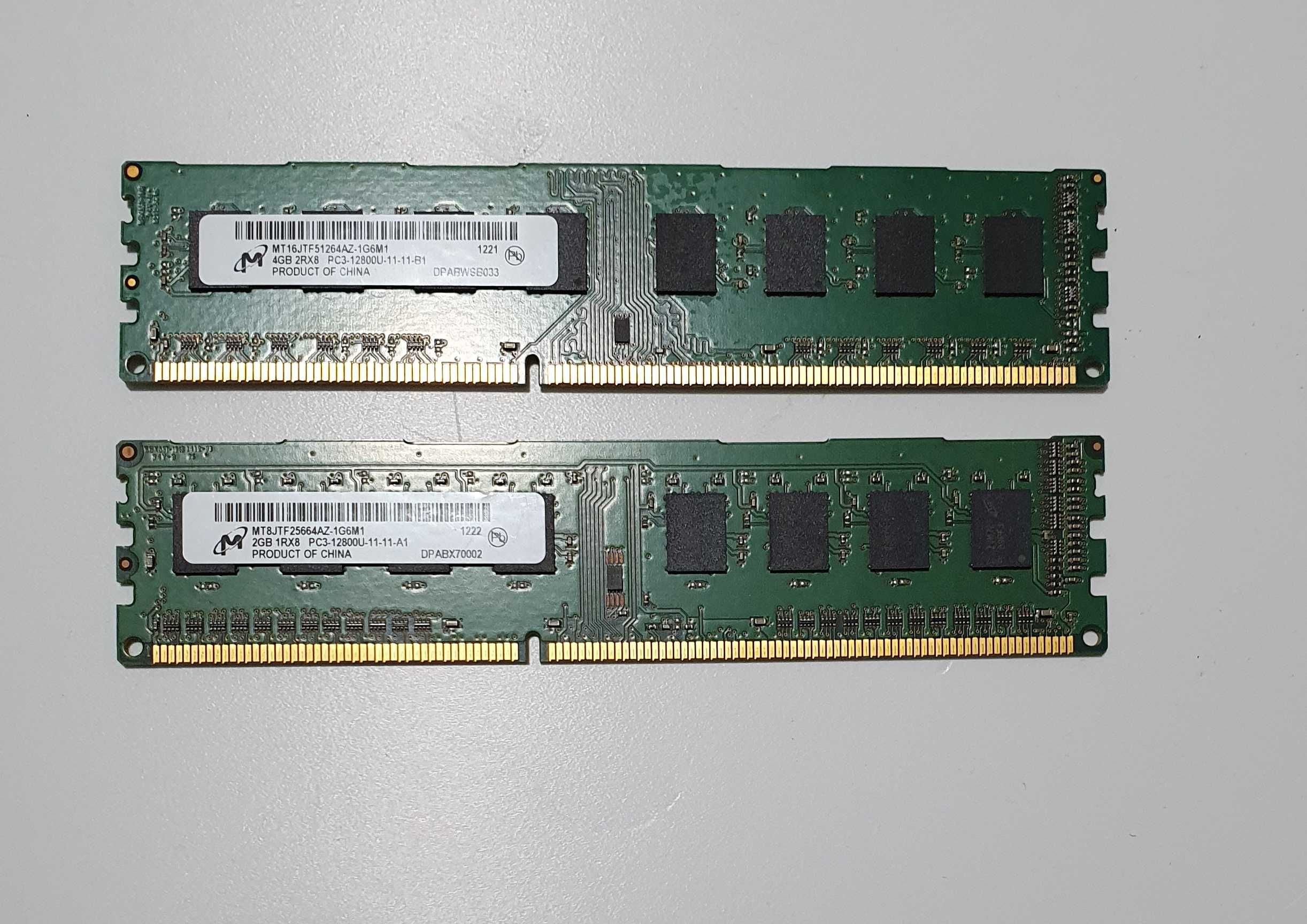 Kit  memorii 2x2GB calculator DDR3  Micron MT8JTF25664AZ-1G6M1