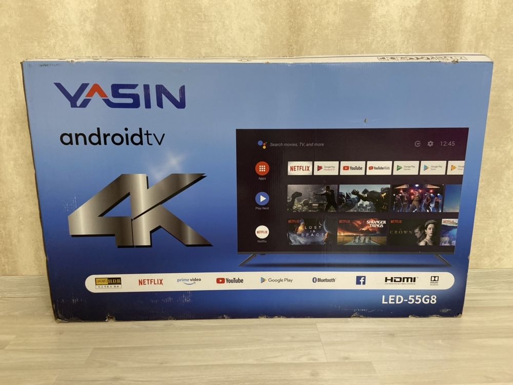 SMART Телевизор Yasin 55G8000 4К ULTRA HD 55 ред и в кредить
