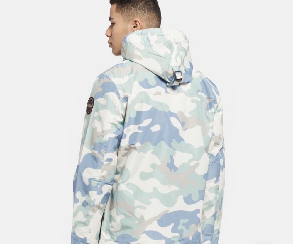 Зимно преходно яке Napapijri Snow Blue Camo