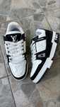 Adidasi Louis Vuitton Trainer Negru Alb Noi