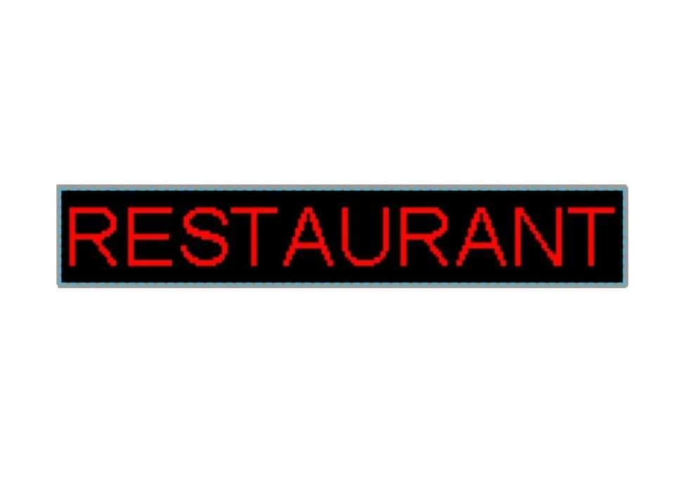 Panou SMART LED de Exterior 200x40cm ROSU ideala ptr. RESTAURANT. NOU!