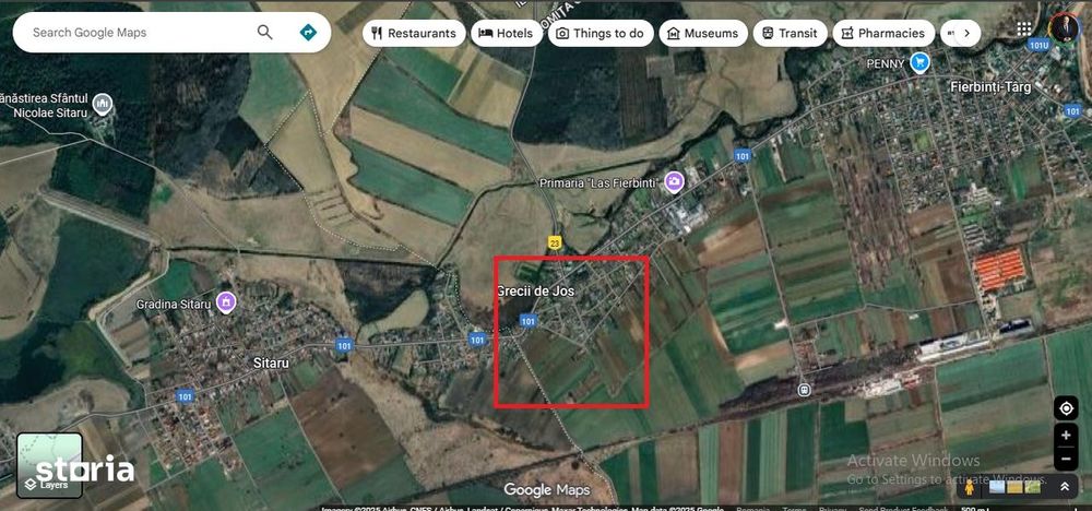 Grecii de Jos - Teren mixt intravilan - extravilan