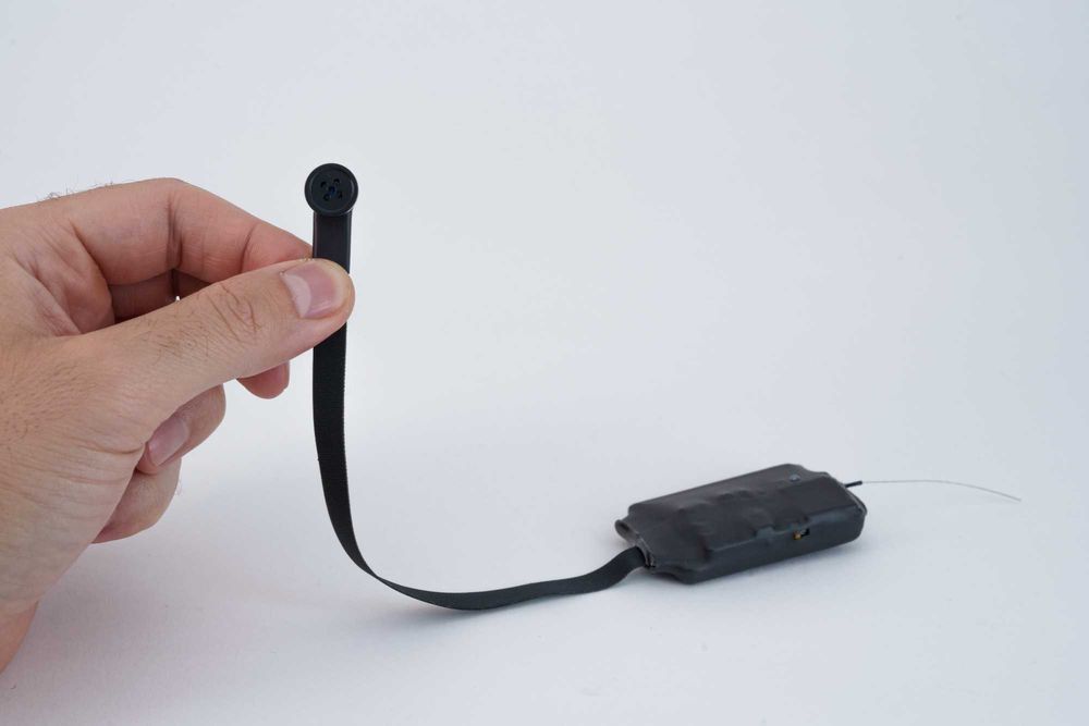 Casti de Copiat cu Camera Video Nasture Nedetectabila Sistem de Copiat