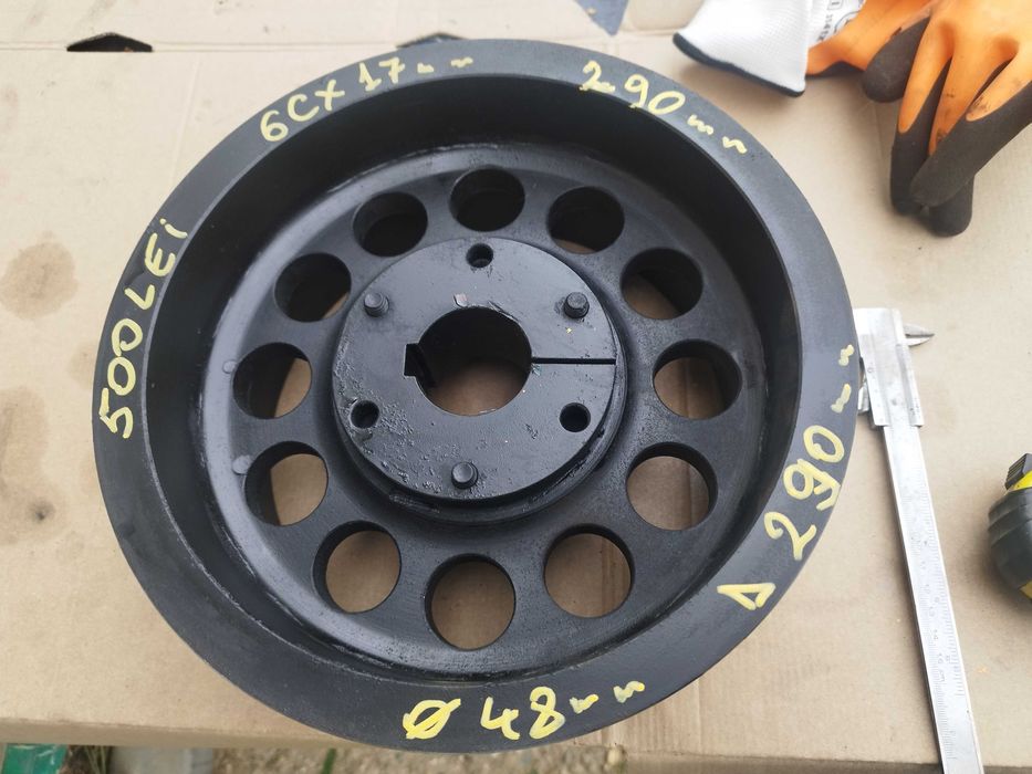 Fulie cu 6 curele de 17 diametrul 290 mm