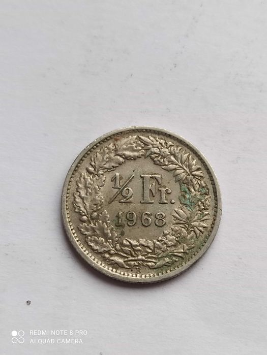1/2 франка 1968година