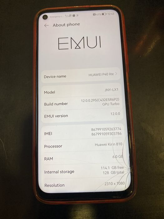 Huawei P40 lite 128 GB 6 Ram