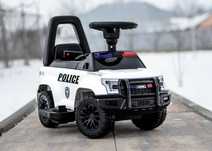 Masinuta 2 in 1 cu pedala elecrica Police QLS-993 30W 6V cu BT #White