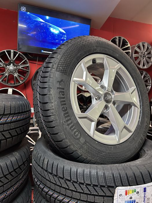 17 цола Джанти с Зимни Гуми 215/65/17 Audi Q3 VW Tiguan Skoda Kodiaq