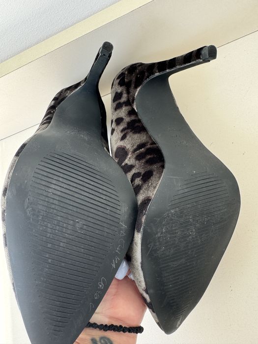 Pantofi cu toc animal print New look