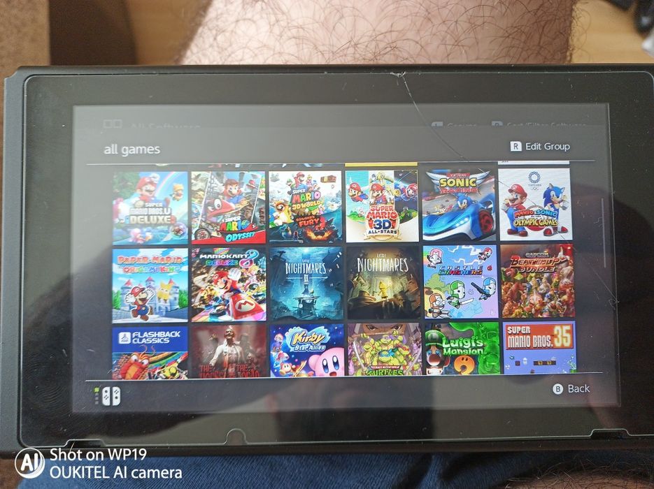 Vând nintendo switch oled card 512gb MODAT full cu jocuri