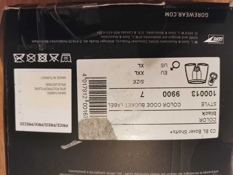 GOREWear C3 - Boxer shorts capitonati pentru ciclism, marime XXL