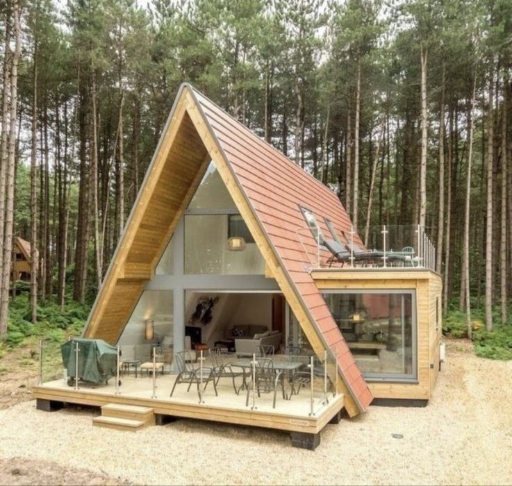 Vand cabane tip A frame, acceptam variante auto